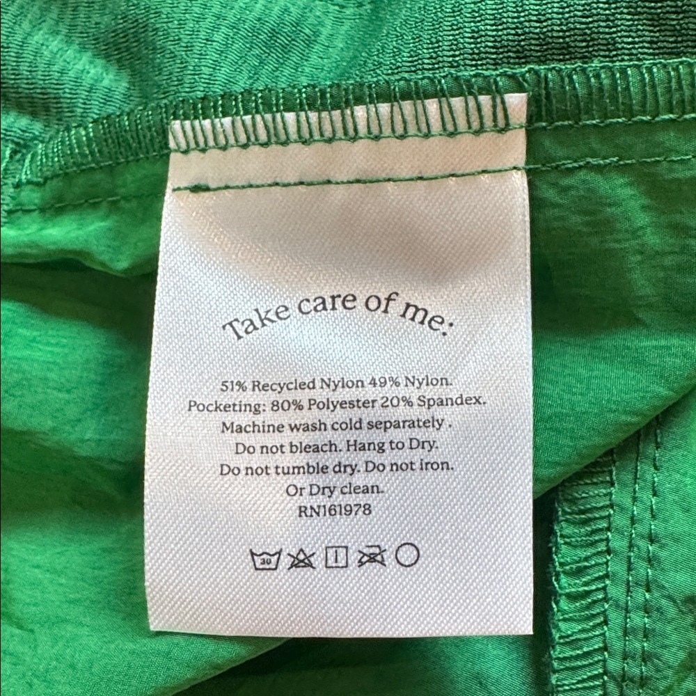 🍀 NWT Halfdays Adams Nylon Short Kelly Green MEDIUM Verdant 🍀 - Picture 14 of 15